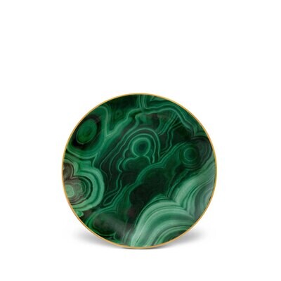 L&#39;Objet Malachite Canape Plate Set of Four, MPN: ML721,