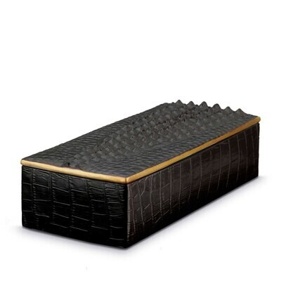 L&#39;Objet Crocodile Gold Rectangular Box, MPN: DAC12, 816279010240