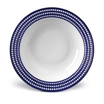 L&#39;Objet Perlee Rimmed Serving Bowl Bleu, MPN: PR496,
