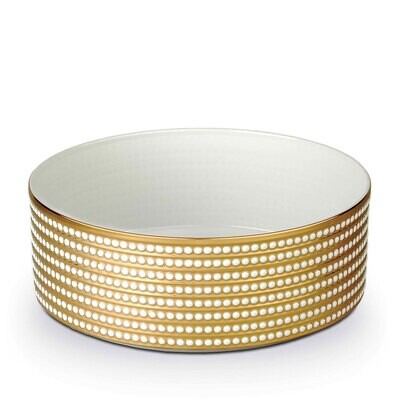 L&#39;Objet Perlee Large Deep Bowl Gold, MPN: PR269,