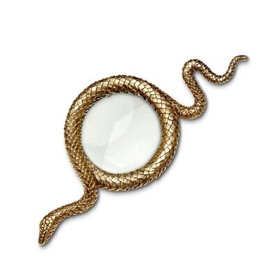 L&#39;Objet Snake Gold Magnifying Glass Large, MPN: DAC857,