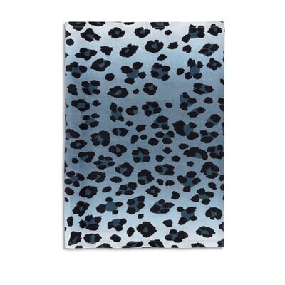 L&#39;Objet Linen Sateen Leopard Runner Blue LN5630, MPN: LN5630,