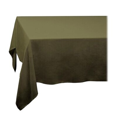 L&#39;Objet Linen Sateen Tablecloth Medium Olive LN4820, MPN: LN4820,