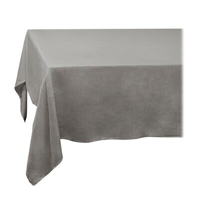 L&#39;Objet Linen Sateen Tablecloth Medium Grey LN4220, MPN: LN4220,