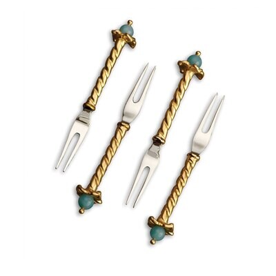 L&#39;Objet Fortuny Venise Cocktail Two-Prong Picks Set of Four, MPN: CU39, 816279010721