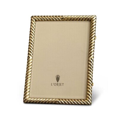 L&#39;Objet Deco Twist 5 x 7 Inch Gold Picture Frame, MPN: F3201M, 816279012626
