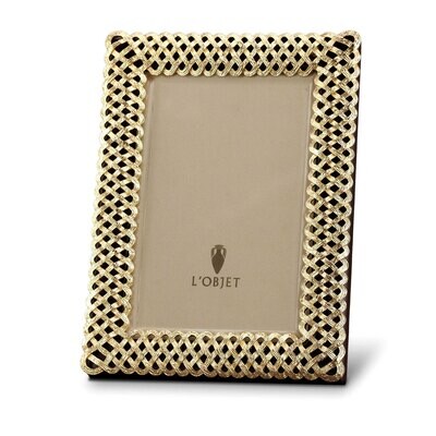 L&#39;Objet Braid 8 x 10 Inch Gold Picture Frame, MPN: F3600L, 878365004328