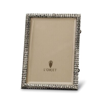 L&#39;Objet Scales 5 x 7 Inch Platinum Picture Frame, MPN: F3300M,