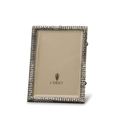 L&#39;Objet Scales 4 x 6 Inch Platinum Picture Frame, MPN: F3300S,