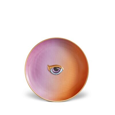 L&#39;Objet Lito-Eye Canape Plate-Purple and Orange LxL18, MPN: LxL18,