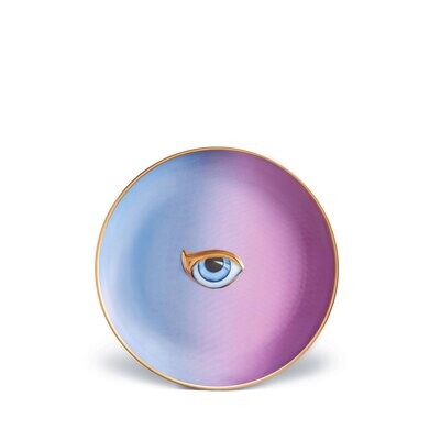L&#39;Objet Lito-Eye Canape Plate-Blue and Purple LxL17, MPN: LxL17,
