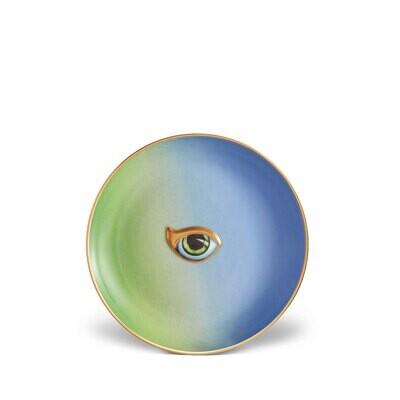L&#39;Objet Lito-Eye Canape Plate-Green and Blue LxL16, MPN: LxL16,
