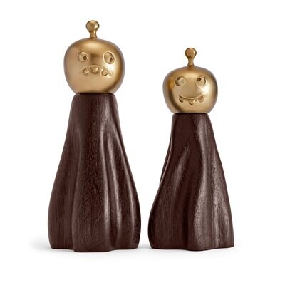 L&#39;Objet Haas Fantomes Salt Pepper Mills Set of 2 Brown Gold HB935, MPN: HB935, 810009644217