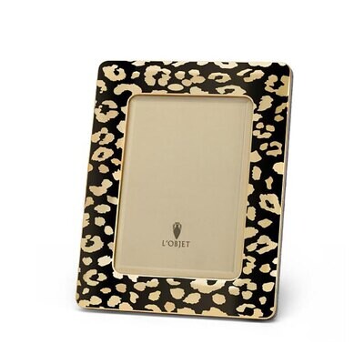 L&#39;Objet Leopard Picture Frame 5 x 7 Inch Gold F4301M, MPN: F4301M,