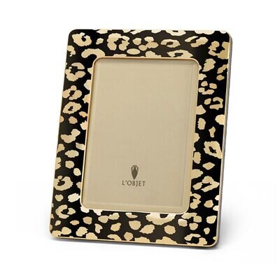 L&#39;Objet Leopard Picture Frame 8 x 10 Inch Gold F4301L, MPN: F4301L,
