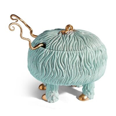 L&#39;Objet Haas Fox Salad Monster Serving Bowl Green Gold HB905, MPN: HB905, 810009640431