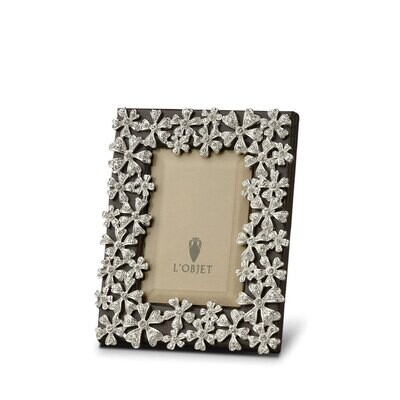 L&#39;Objet Garland 2 x 3 Inch Platinum with White Crystals Picture Frame, MPN: F7000XS, 878365008999
