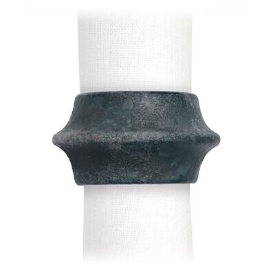 L&#39;Objet Terra Cuff Napkin Rings Set of 4 Aged Iron NJ6150, MPN: NJ6150,