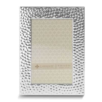 Hammered Silver-tone 4x6 Metal Photo Frame GM25559, MPN: GM25559, 751148077842