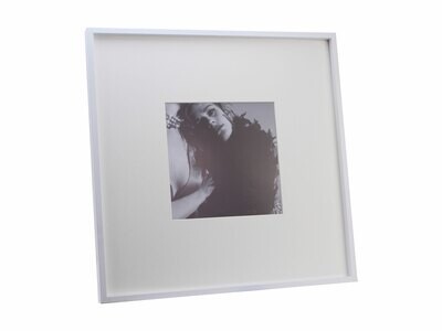 Addison Ross Single Aperture White Wall Hanging Picture Frame 8 x 8 Inch Aluminium FR7510, MPN: FR7…