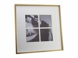 Addison Ross Four Aperture Brushed Gold Wall Hanging Picture Frame 5 x 5 4 App Inch Aluminium FR752…