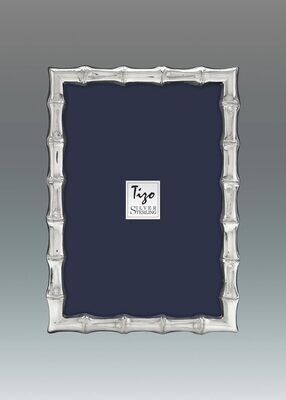 Tizo 5 x 7 Inch Bambooni Sterling Silver Picture Frame, MPN: 1585-57,