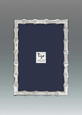 Tizo 4 x 6 Inch Bambooni Sterling Silver Picture Frame, MPN: 1585-46,