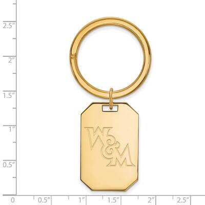 College of William &amp; Mary Key Chain Gold-plated Sterling Silver GP023WMA, MPN: GP023WMA, 1911017788…