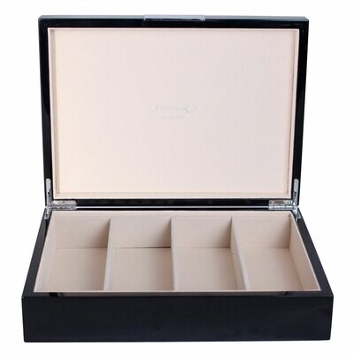 Addison Ross Black Glasses Box 8 x 11 Inch Lacquer BX1500G, MPN: BX1500G, UPC/EAN: 5024043191537