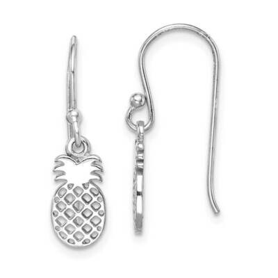 Pineapple Dangle Earring Sterling Silver Rhodium-plated QE15002, MPN: QE15002, 886774115856