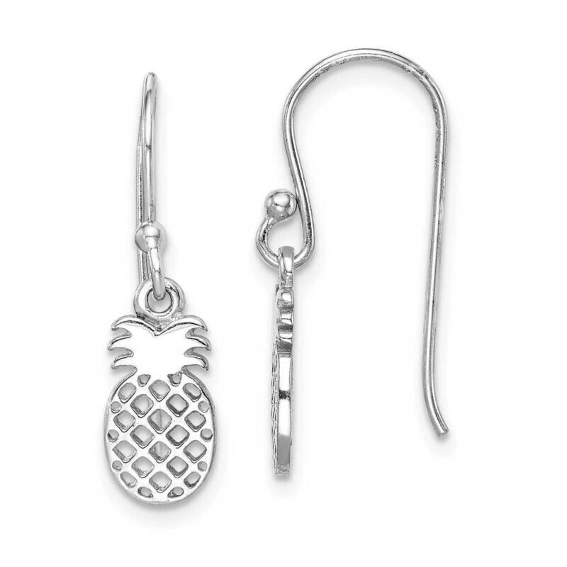 Pineapple Dangle Earring Sterling Silver Rhodium-plated QE15002, MPN: QE15002, 886774115856