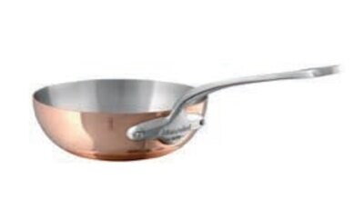 Mauviel M&#39;150S Curved Splayed Saute Pan 16cm 611216