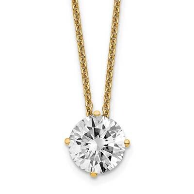 1.50ct. 7.5mm Round G H I True Light Moissanite Solitaire Necklace 14k Gold YG113-23MT, MPN: YG113-…