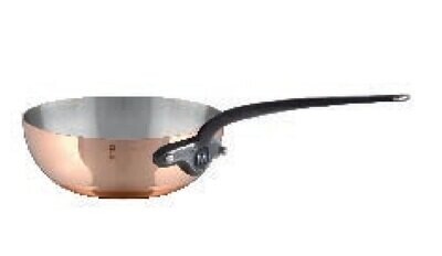 Mauviel M&#39;150CI Curved Splayed Saute Pan 24cm 641224
