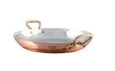 Mauviel M&#39;Tradition Copper Round Pan with Bronzehandles. Tin Inside 20cm 217720