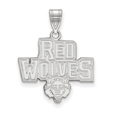 Arkansas State University Large Pendant 14k White Gold 4W006ASU, MPN: 4W006ASU, 886774832944