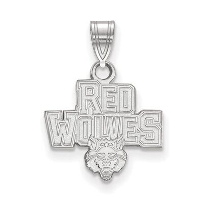 Arkansas State University Small Pendant 10k White Gold 1W005ASU, MPN: 1W005ASU, 886774773391