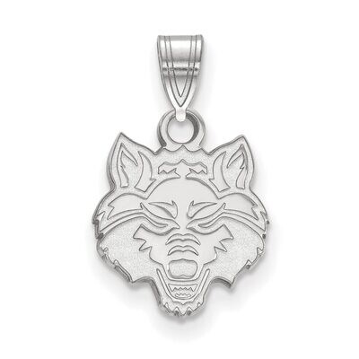 Arkansas State University Small Pendant 10k White Gold 1W001ASU, MPN: 1W001ASU, 886774765013