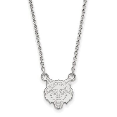 Arkansas State University Small Pendant with Chain Necklace 10k White Gold 1W007ASU-18, MPN: 1W007A…