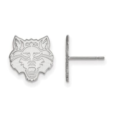 Arkansas State University Small Post Earring 14k White Gold 4W004ASU, MPN: 4W004ASU, 886774830025