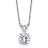 1.50ct. 7.5mm Round D E F Pure Light Moissanite Solitaire Necklace 14k White Gold WG936-11MP, MPN: …