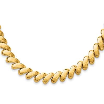 14K Polished San Marco Necklace 14k Gold Polished SM16-18, MPN: SM16-18, 883957767390