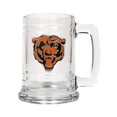 Chicago Bears 15oz Glass Tankard GC233, MPN: GC233, 89006594485