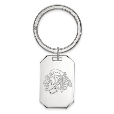 Chicago Blackhawks Key Chain Sterling Silver SS023BLA, MPN: SS023BLA, 886774747965