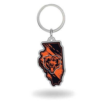 NFL Chicago Bears-Illinois State Shaped Key Ring GC8037, MPN: GC8037, 767345747624