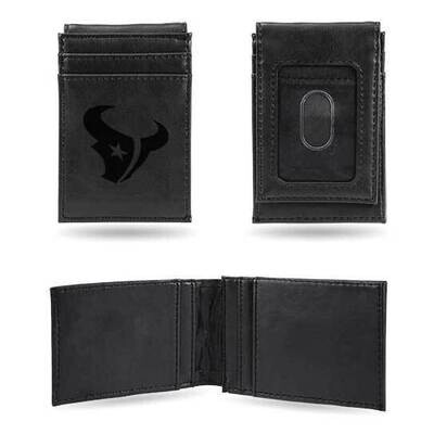 NFL Houston Texans Black Faux Leather Front Pocket Wallet GC7522, MPN: GC7522, 767345895806