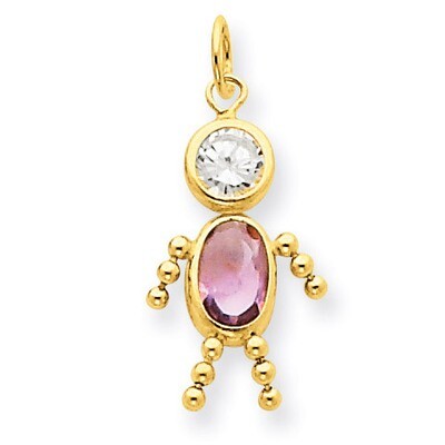 June Boy Birthstone Charm 14k Gold XCK167, MPN: XCK167, 716838170685