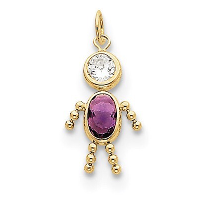 February Boy Birthstone Charm 10k Gold 10XCK159, MPN: 10XCK159, 716838192519