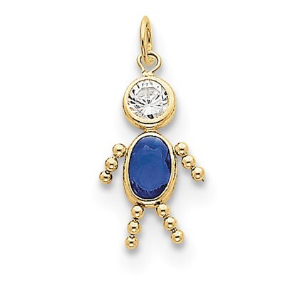 September Boy Birthstone Charm 10k Gold 10XCK173, MPN: 10XCK173, 716838192588