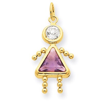 June Girl Birthstone Charm 14k Gold XCK166, MPN: XCK166, 716838170555